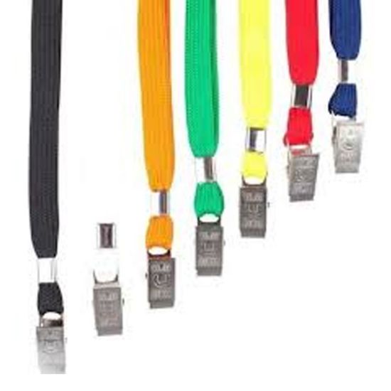 Persona Kart Askı İpi Yassı Örgü Siyah 504 (50 Adet) resmi