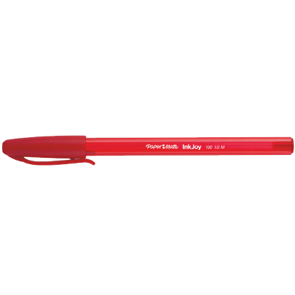Paper Mate Tükenmez Kalem İnkjoy 100 1.0 MM Kırmızı S0957140 (50 Adet) resmi
