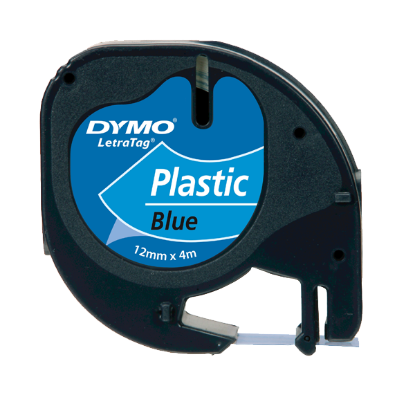 Dymo Letratag Şerit Plastik 12 MMx4 MT Mavi 91205 resmi