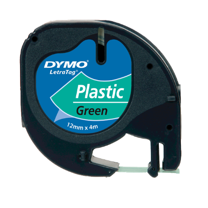 Dymo Letratag Şerit Plastik 12 MMx4 MT Yeşil 91204 resmi