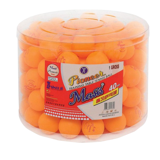 Masis Pin Pon Topu Pioneer 40 MM Turuncu PPT02-G (144 Adet) resmi