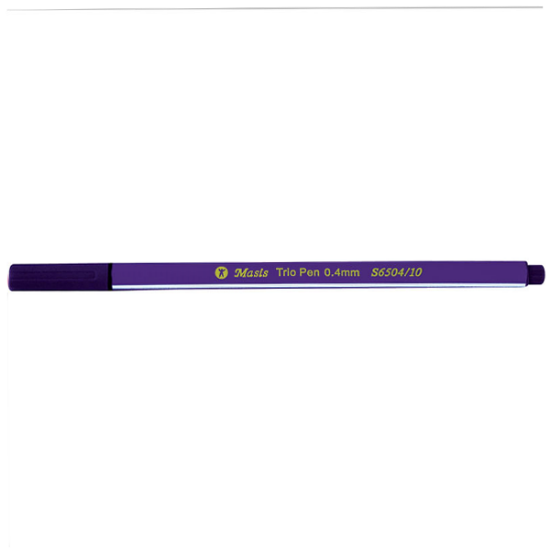 Masis Trio Pen 0.4 MM Mor S6504-10 (10 Adet) resmi