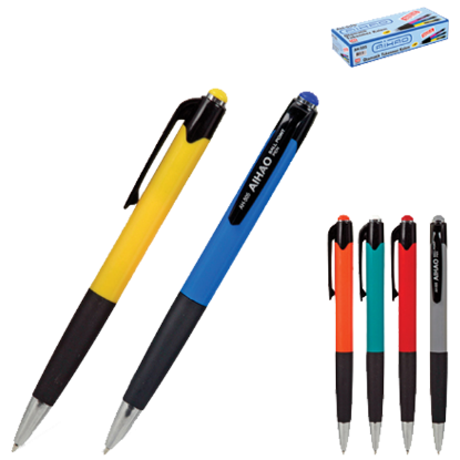 Aihao Tükenmez Kalem 0.7 MM Karışık Renk 50 Lİ AH-505 (50 Adet) resmi