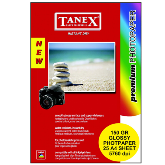 Tanex Fotoğraf Kağıdı 25 Lİ A4 150 GR (25 Adet) resmi