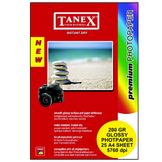 Tanex Fotoğraf Kağıdı 25 Li YP A4 200 GR  (25 Adet) resmi