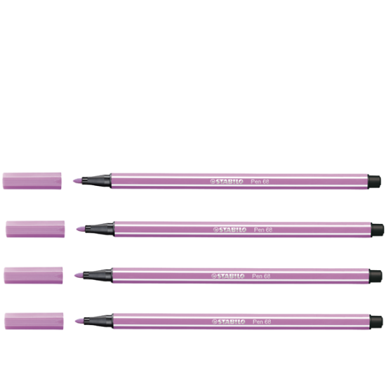 Stabilo Keçe Uçlu Boya Kalemi 1 MM Açık Lila 68/59 (10 Adet) resmi