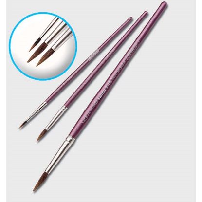 Samur Fırça Sulu Boya Extra Kalem Midilli Kıl 03 (12 Adet) resmi