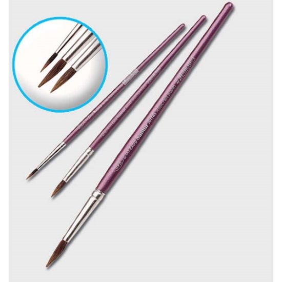 Samur Fırça Sulu Boya Extra Kalem Midilli Kıl 07 (12 Adet) resmi