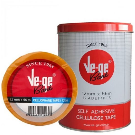 Vege Selefon Bant Teneke 12x66 (12 Adet) resmi