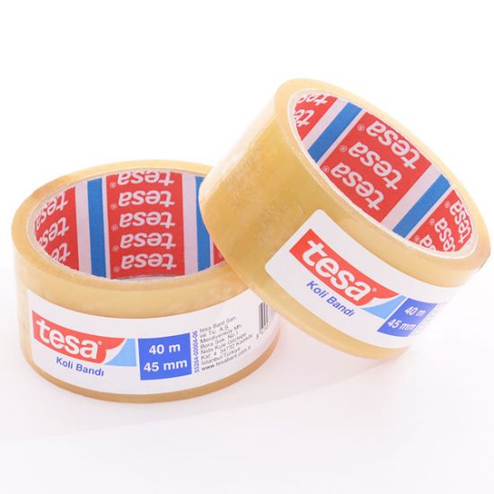 Tesa Koli Bantı Şeffaf 45x40 Akrilik 55264-00003-06 (6 Adet) resmi