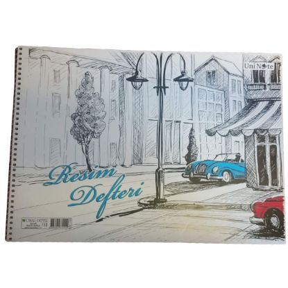 Çınar Resim Defteri Spiralli Karton Kapak 15 YP 24x34 33000 (12 Adet) resmi