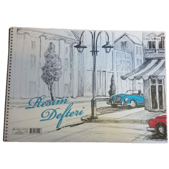 Çınar Resim Defteri Spiralli Karton Kapak 15 YP 24x34 33000 (12 Adet) resmi
