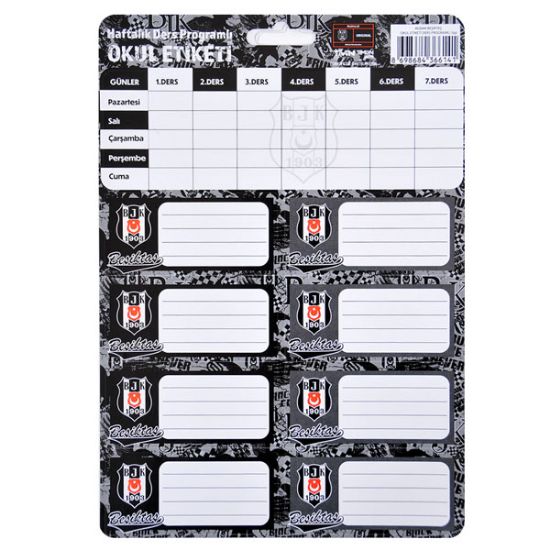 Tmn Okul Etiketi Beşiktaş Ders Programlı 3 YP 463644 resmi