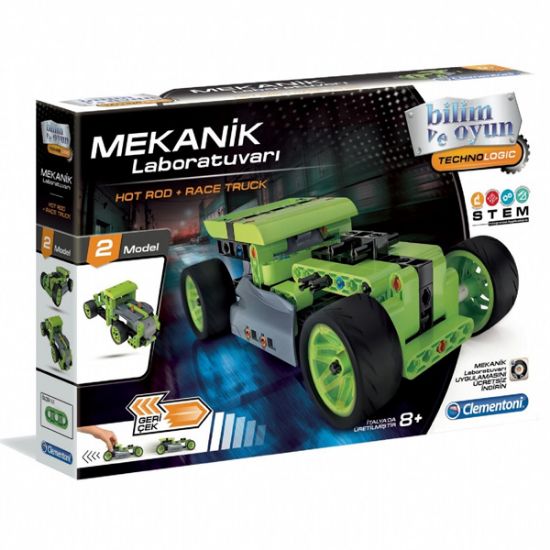 Clementoni Mekanik Laboratu Hot Rod Ve Race Truck 64959 resmi