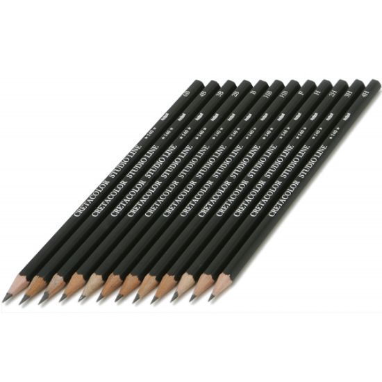 Cretacolor Artist Studio Line Graphite Pencils 2H (Dereceli Çizim Kalem) 140 2H (12 Adet) resmi