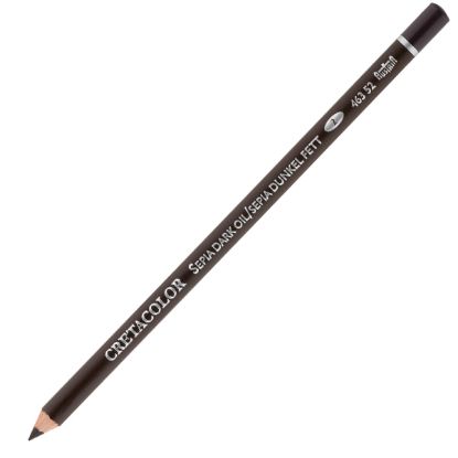 Cretacolor Sepia Pencils Oil Dark (Sanatçı Çizim Kalemi) 463 52 (3 Adet) resmi