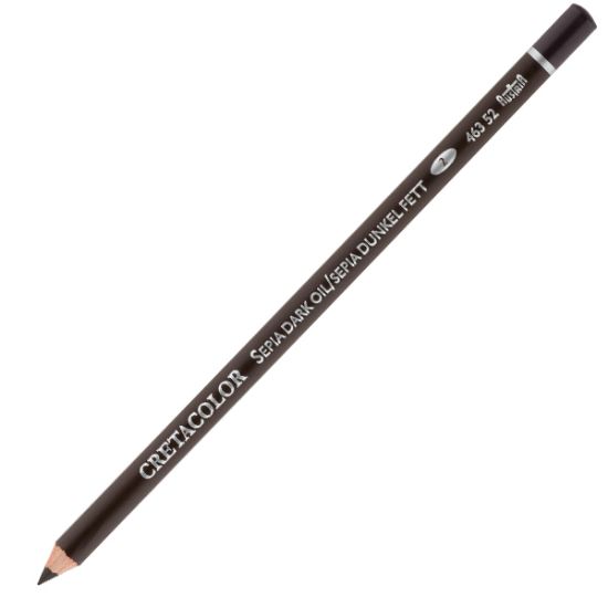 Cretacolor Sepia Pencils Oil Dark (Sanatçı Çizim Kalemi) 463 52 (3 Adet) resmi