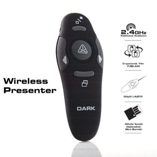 Dark DK-AC-WP03, USB, Kablosuz Presenter RF,Sunum  resmi