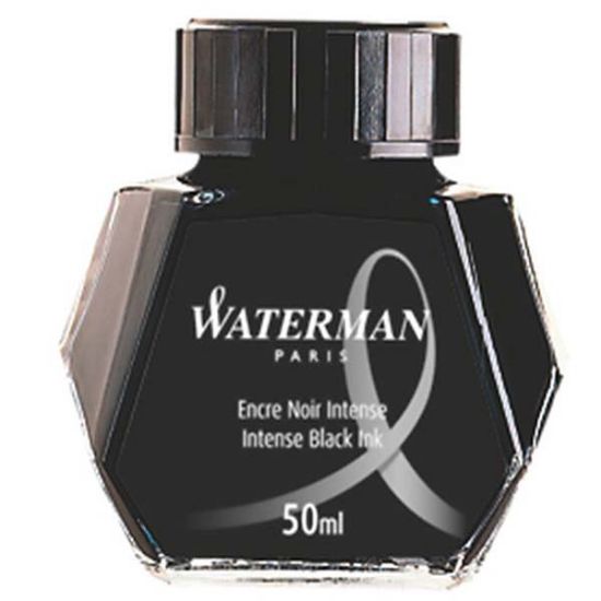 Waterman Dolma Kalem Mürekkebi Cam Şişede 50 ML Siyah S0110710 resmi