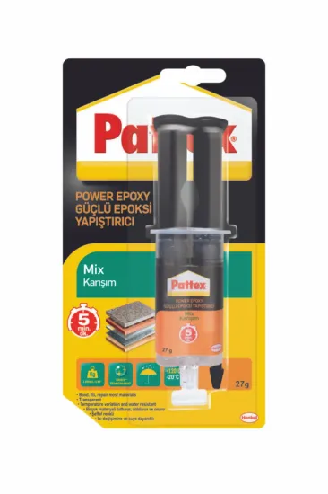 Pattex Yapıştırıcı Power Universal Mix Epoksi 27 GR 1380802 (40 Adet) resmi