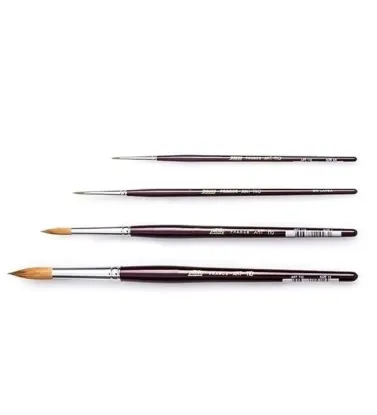 Samur Fırça Sulu Boya Extra Kalem Midilli Kıl 16 (12 Adet) resmi