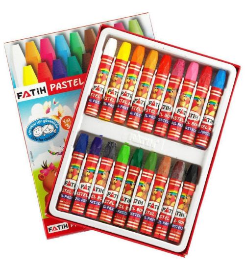 Fatih Pastel Boya Karton Kutu 18 Renk 50330 resmi