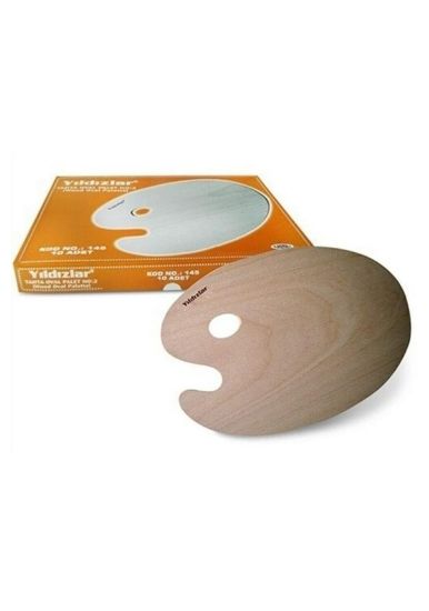 Yıldızlar Palet Ahşap Oval No:1 144 (10 Adet) resmi