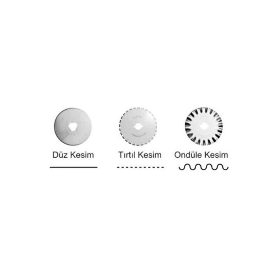 Kw-Trio Yuvarlak Kesim Yedek Bıçağı 3 Adet 813804A resmi