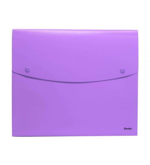 Smato Evrak Zarfı Çıtçıtlı Körüklü Mat Mor W 4402 resmi