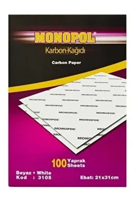 Monopol Karbon Kağıdı 100 LÜ A3 Beyaz 3116 (100 Adet) resmi