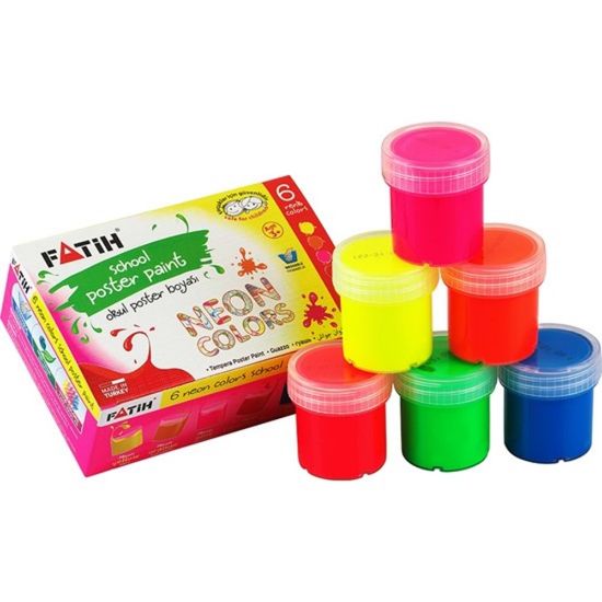 Fatih Parmak Boyası 25 ML 6 Renk Fosforlu 50002 resmi