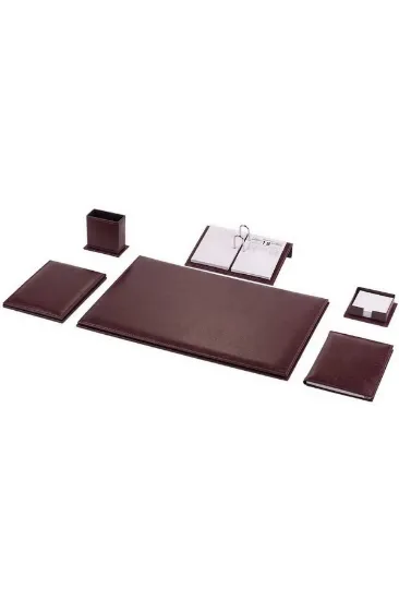 Gülpaş Sümen Takımı 6 Parça Napa Suni Deri Sade Bordo 287 resmi