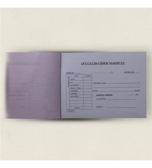 Altınyıldız Otokopili Apartman Makbuzu 14x20 (12 Adet) resmi