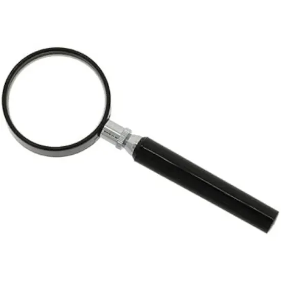 Magnifer Büyüteç Classic Siyah Metal Çerçeveli Saplı 50 MM 8750 resmi