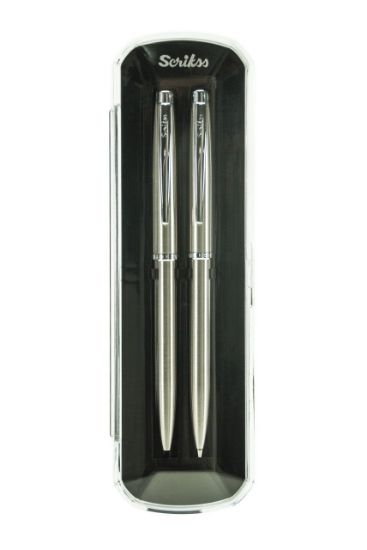 Scrikss Takım Kalem Tükenmez+Versatil Prestige Kristal Kutu 108M resmi