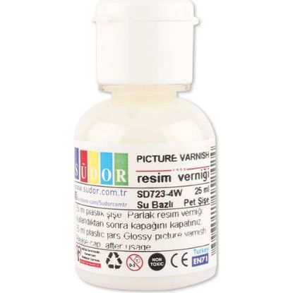 Südor Resim Verniği Su Bazlı 25 ML SD723-4W (12 Adet) resmi