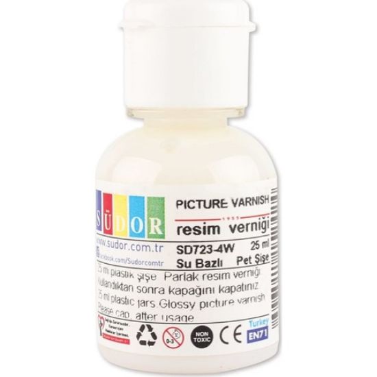 Südor Resim Verniği Su Bazlı 25 ML SD723-4W (12 Adet) resmi