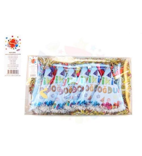 Nedi Paket Süs Takım Doğum Günü Şeffaf Kutulu Büyük Set 10391 resmi