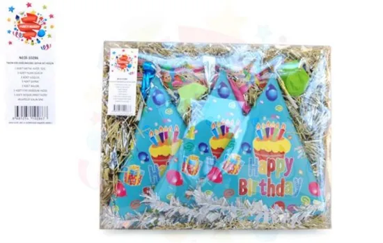 Nedi Paket Süs Takım Doğum Günü Şeffaf Kutulu Küçük Set 10286 resmi