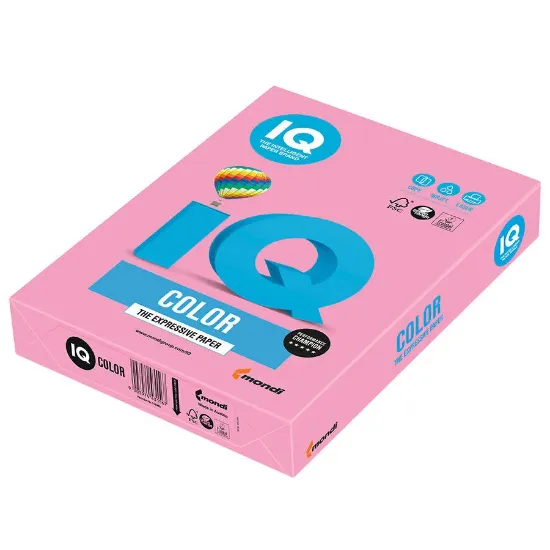 Mondi IQ Color Renkli Kağıt A4 80 GR Fosforlu Pembe resmi