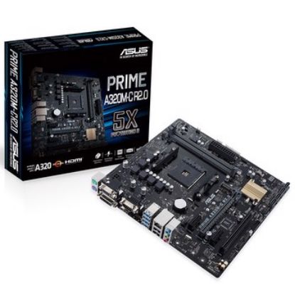 Asus Prime A320M-C R2.0 3200MHz(OC) DDR4 Soket AM4 M.2 VGA DVI HDMI mATX Anakart resmi