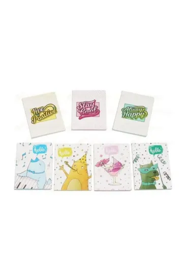 Liz Not Defteri Mini Biala Cepli Kareli 64 YP 8x11.5 247K resmi