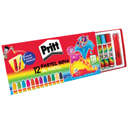 Pritt Pastel Boya Karton Kutu 12 Renk 1048061 resmi