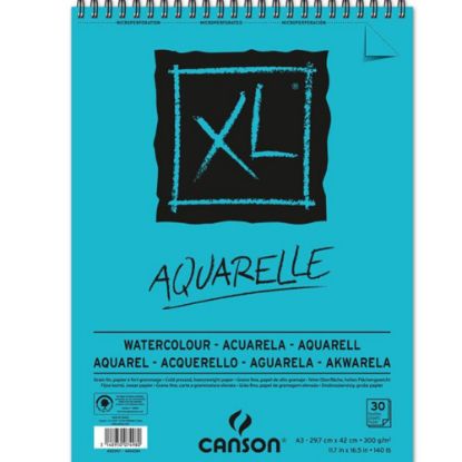 Canson XL Sulu Boya Spiralli Bloklar SPP Canxl Aquarelle 30 Syf A3 300 GR resmi