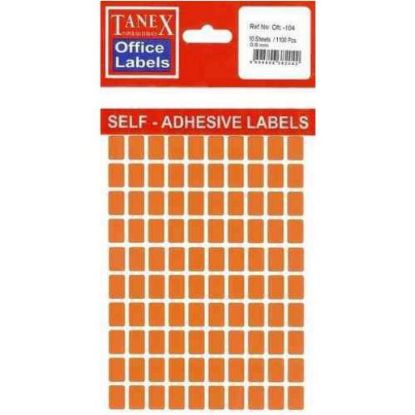 Tanex Ofis Etiketi Flo Kırmızı 5 Ad. Ofc-120 (10 Adet) resmi