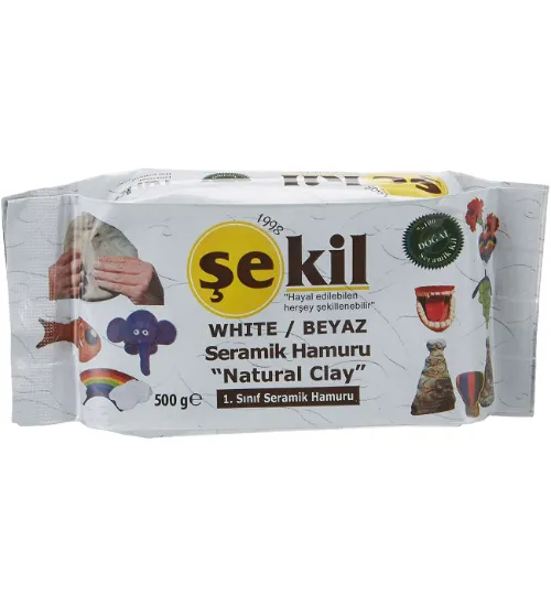 Şekil Seramik Hamuru 500 GR Beyaz VK500BYZ resmi