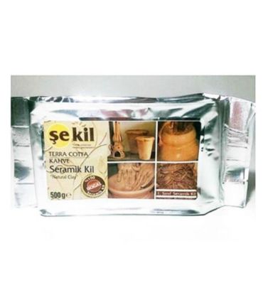 Şekil Seramik Hamuru Terracotta 500 GR Kahverengi VK500KHV resmi