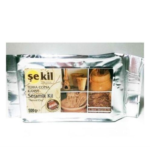Şekil Seramik Hamuru Terracotta 500 GR Kahverengi VK500KHV resmi