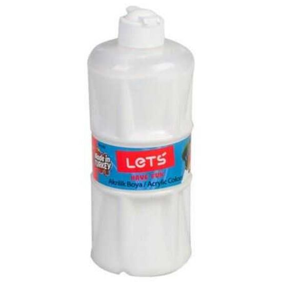 Lets Akrilik Boya 500 ML Beyaz L-5300 resmi