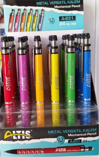 Altis Versatil Kalem Metal 0.7 MM 6 Renk A-851 (24 Adet) resmi